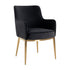 Bloom Black Velvet Chair